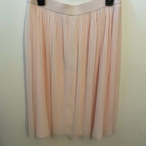 BCBG size Large Pink skirt new polyester